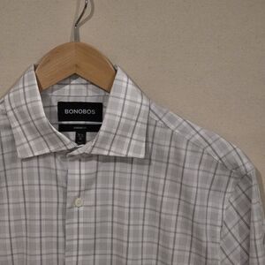Men's Stretch Standard Fit Button Down 15.5/34